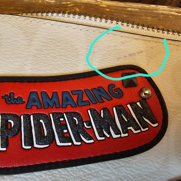 Large Coach Spiderman wristlet - Picture 8 of 10